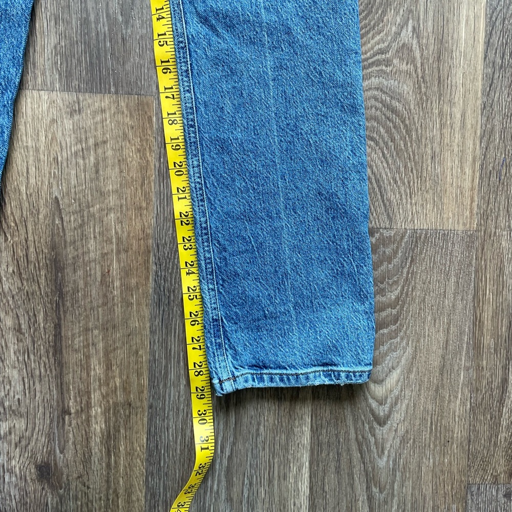Reformation Liza Ultra High Rise Straight Jeans Medium Wash Denim Size 27 - Picture 6 of 6